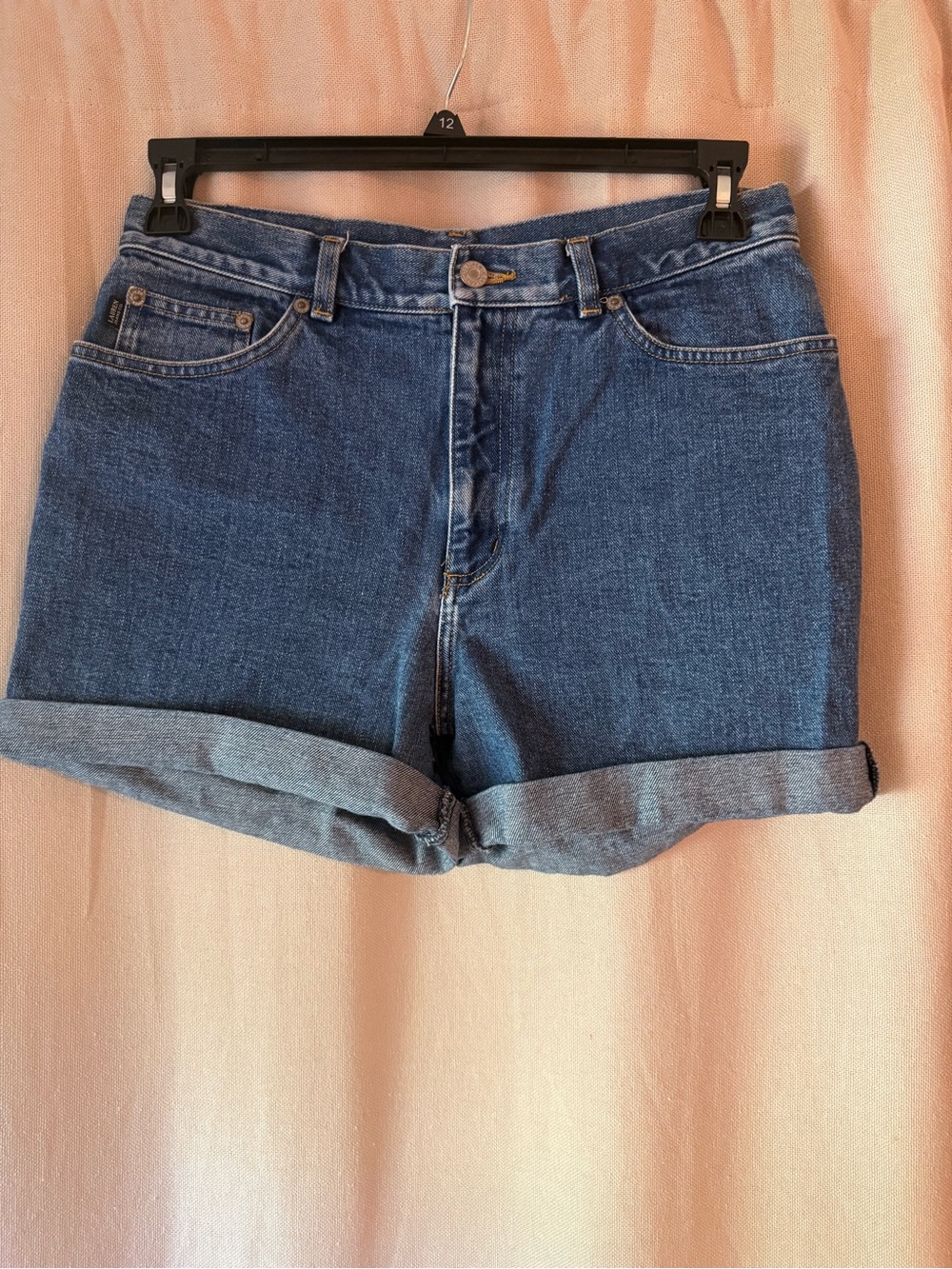 Ralph Lauren Classic Dark Blue Rolled Cuff Denim Shorts